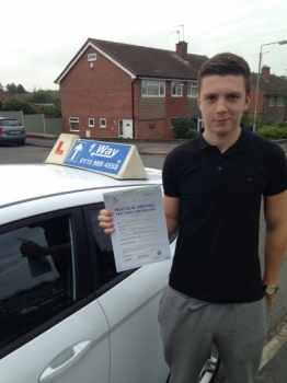 Passed on 3rd September 2014 at Clifton Driving Test Centre with the help of his driving instructor Martin Powell