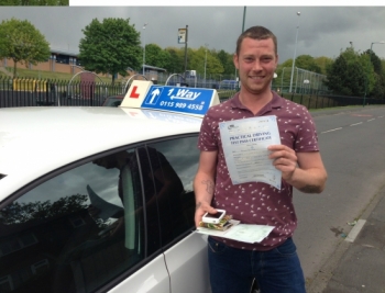 Passed on 23rd May 2013 at Colwick Driving Test Centre with the help of his Driving Instructor Jo Haines....